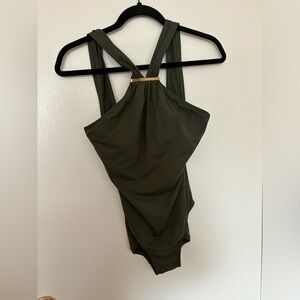 Michael Kors swimsuit olive green